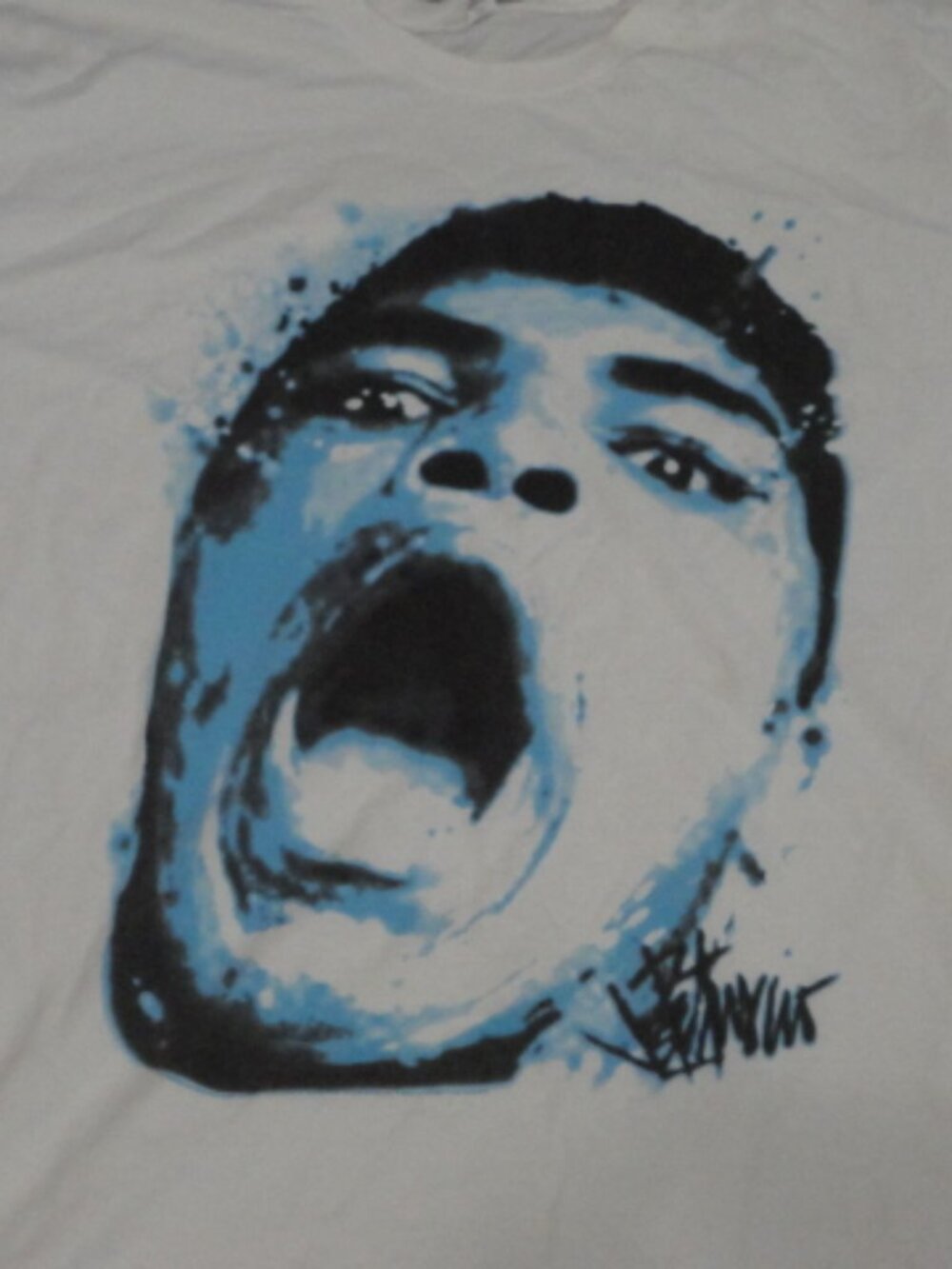 Size XL ALStyle  Muhammad Ali Open Mouth 100% Cotton T-shirt